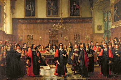 The Expulsion of the Fellows in 1687, 1884 by Pierre François Joseph Tonneau